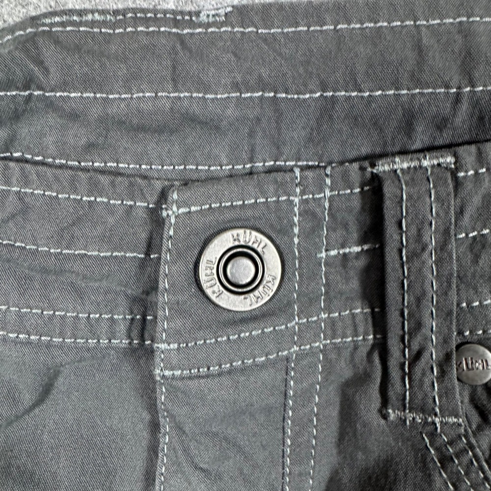 KUHL Shorts Womens 6 Gray Splash Cargo Hiking Outdoor Utility Cotton Blend 7in - Picture 2 of 11